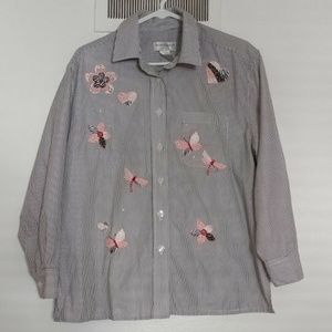 Banana Republic NEW GREY BUTTON DOWN SHIRT